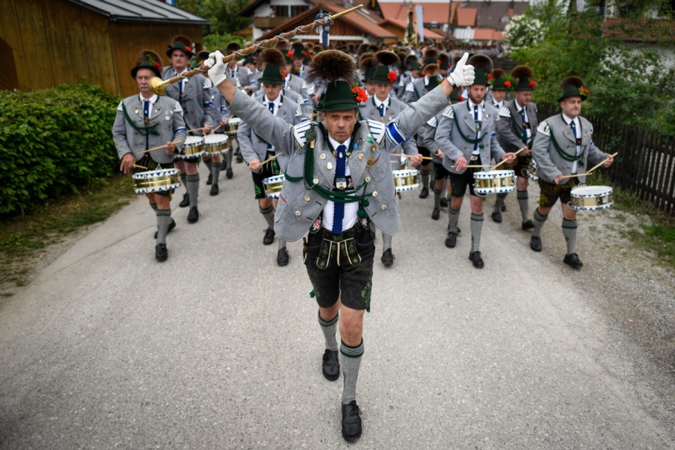 Bavarian Alpine Riflemen Celebrate Patron's Day