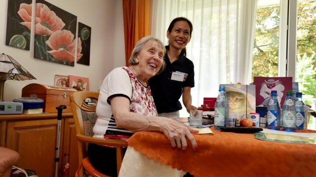 Altenpflege: Als 1000. Pflegekraft aus dem Triple-Win-Programm kam Jannette Dela Cruz im letzten Sommer nach Deutschland, ins Caritas-Altenheim St. Nikolaus.