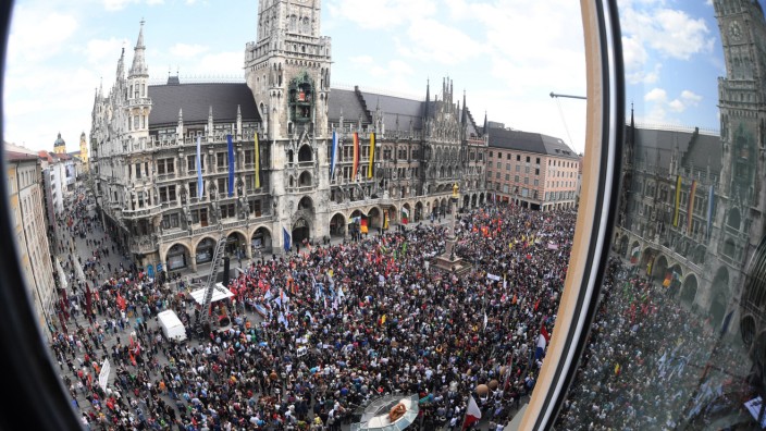 Demonstration gegen das neue bayerische Polizeiaufgabengesetz