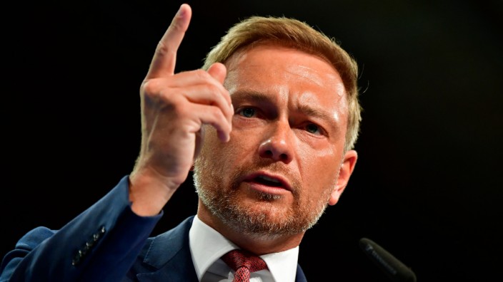 Parteitag der FDP: Parteichef Christian Lindner beschwört Europa.