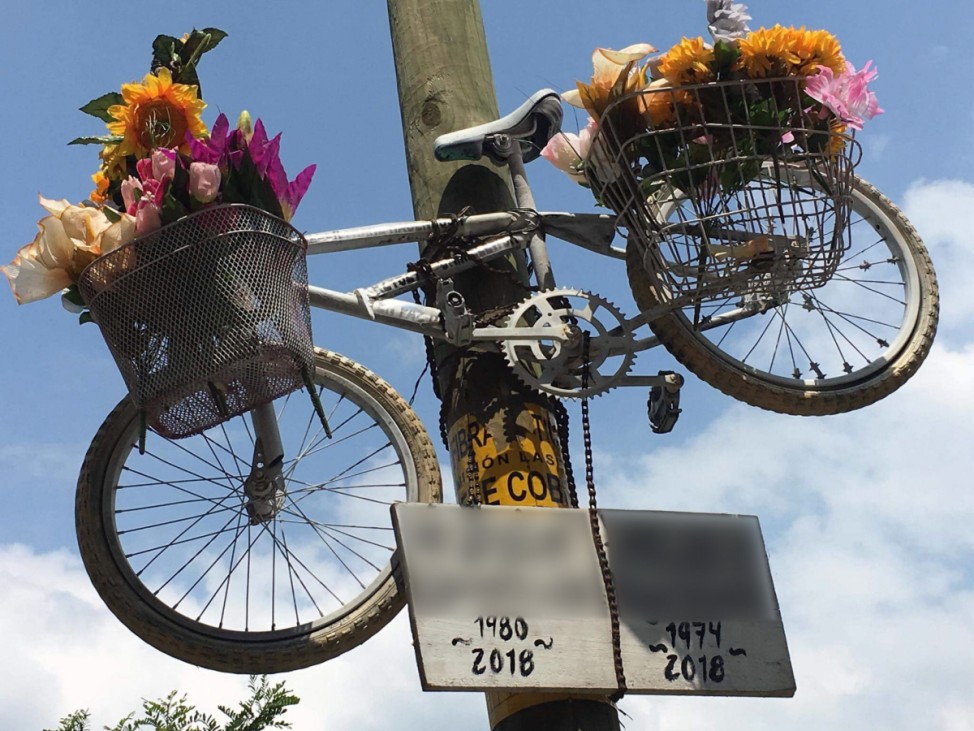 Gedenken an getötete Fahrradfahrer in Mexiko