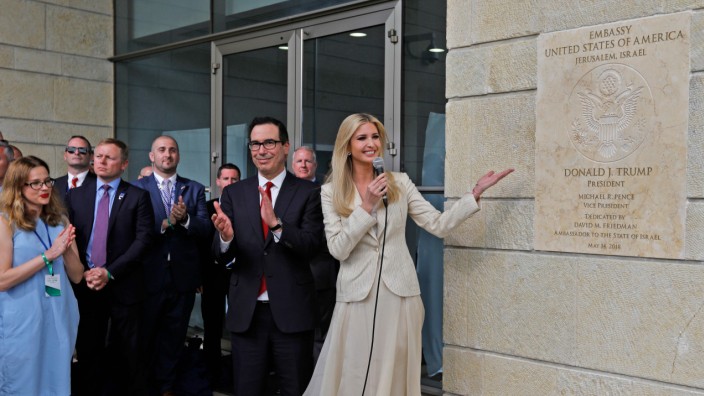 US-Botschaft in Israel: Feierliche Einweihung: Im Mai eröffneten Präsidententochter Ivanka Trump und US-Finanzminister Steve Mnuchin die US-Botschaft in Jerusalem.