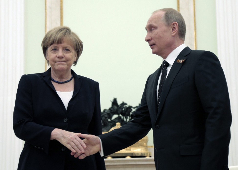 Angela Merkel visits Moscow