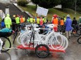 Bei der Rad-Demonstration "Ride of Silence" gedenken die Teilnehmer der im Straßenverkehr getöteten Radfahrer.