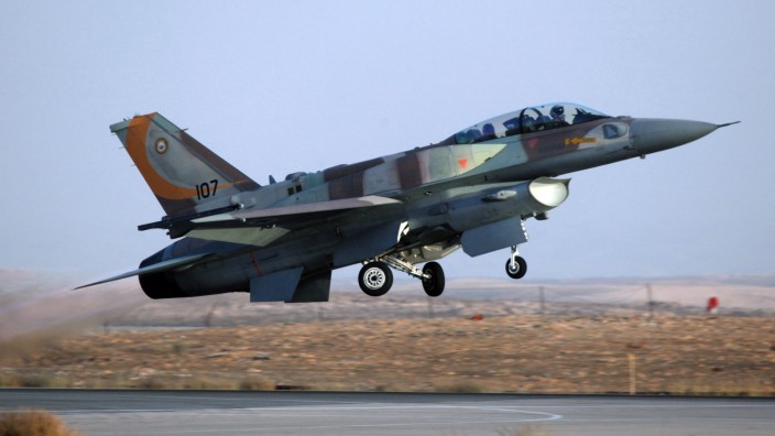 Israelischer Kampfjet - im Mai 2018 attackierte die israelische Luftwaffe verschiedene Ziele im Gazastreifen.