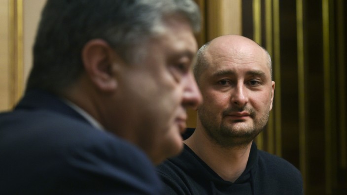 Poroschenko trifft  Journalist Arkadi Babtschenko