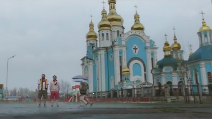 Moskau oder Kiew?: Ein Schauplatz des WM-Werbespots, der aber leider in Kiew gefilmt aufgenommen wurde.