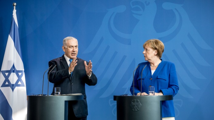 Israels Ministerpräsident Netanjahu bei Kanzlerin Merkel