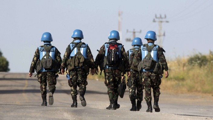 Tödlicher Hinterhalt auf dem Golan: Blauhelme - im Bild philippinische - sind auf den Golanhöhen zum Friedenssicherung stationiert.