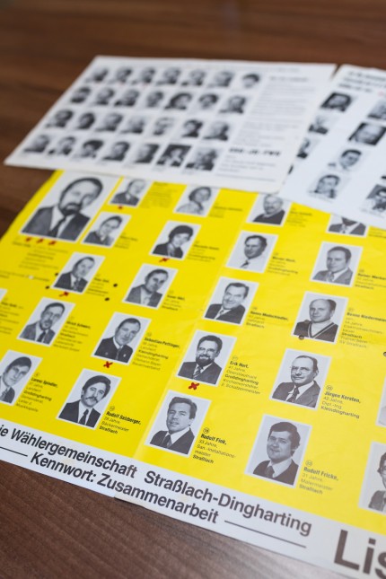 40 Jahre Gebietsreform: Mit Lorenz Lang (auf dem Wahlzettel links) wurde 1978 ein Dinghartinger erster Bürgermeister der neuen Einheitsgemeinde.