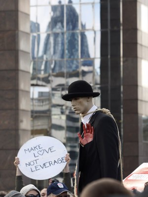 Protest aus Anlass des G-20-Gipfels in London, Foto: AP