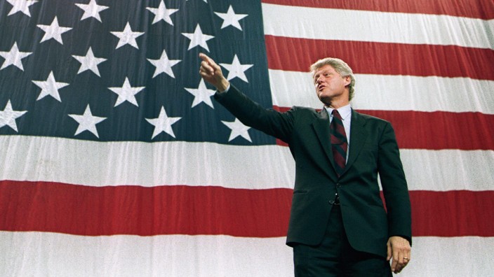 Democratic presidential candidate Bill Clinton in