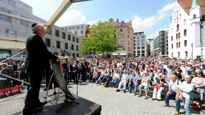 Urteil des Verwaltungsgerichtshofs: Oberbürgermeister Dieter Reiter bei einer Demonstration gegen Antisemitismus 2018 in München, er nennt das Urteil "bedauerlich".