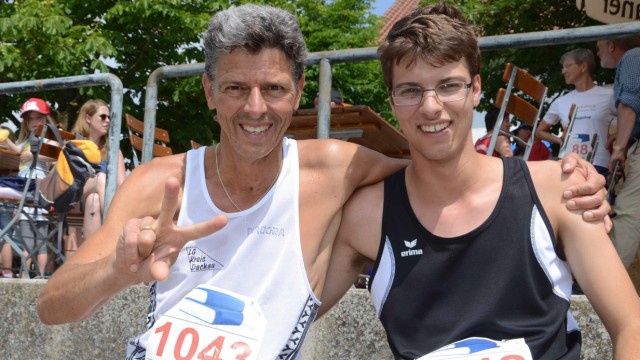 Sportveranstaltung : Günter Reichl war diesmal schneller als sein Sohn Lukas.