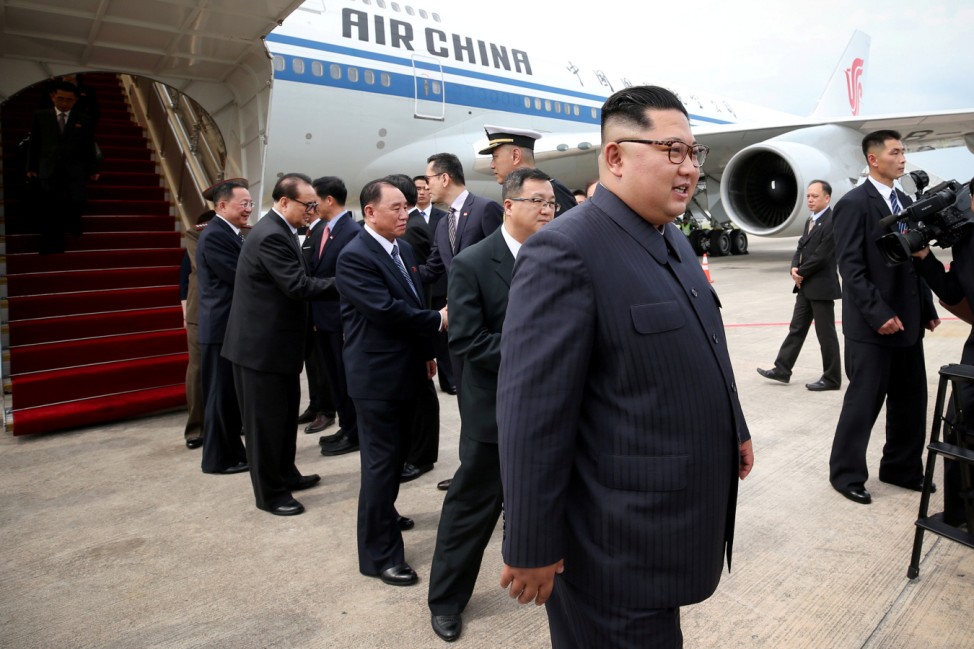 North Korean leader Kim Jong Un arrives in Singapore