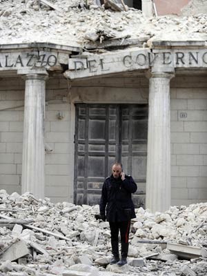 Erdbeben in Italien, Foto: AFP