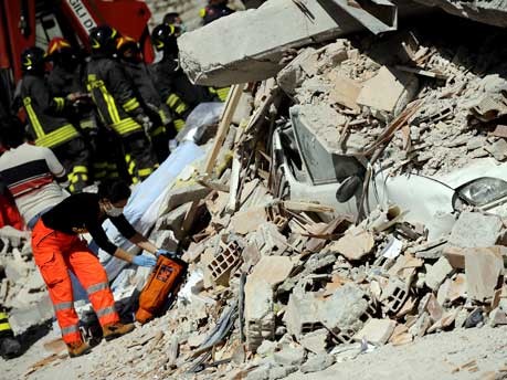Erdbeben in Italien, Foto: AFP