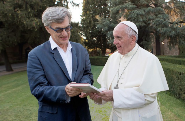 Wim Wenders und Papst Franziskus