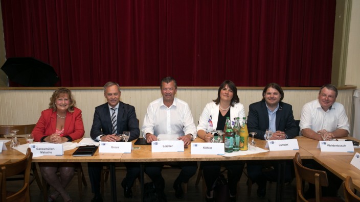 IHK-Regionalausschuss München, Diskussion mit Kandidaten Landtagswahl im Gasthof Neuwirt, Garching