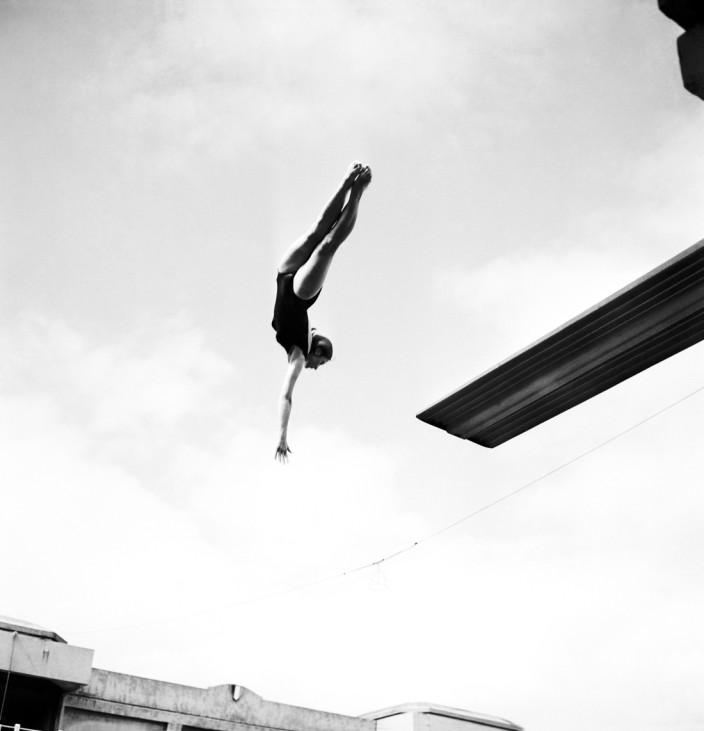 Female Diving Contest At The Swimming Pool Georges Vallerey In Paris
