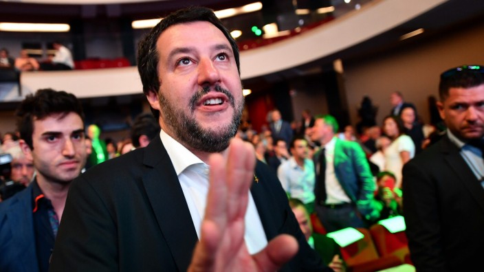 Italiens Innenminister Matteo Salvini 2018 in Rom