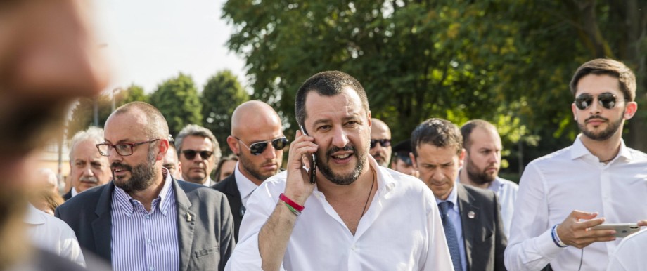 June 15 2018 Turin Torino Italy Matteo Salvini the Deputy Prime Minister of Italy and Minist