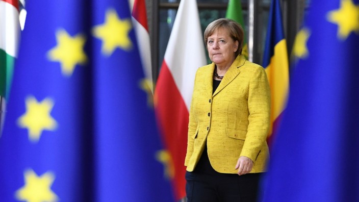 Bundeskanzlerin Merkel auf dem EU-Gipfel 2017 in Brüssel