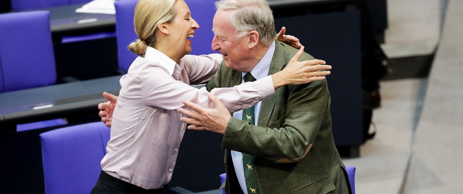 Alice Weidel und Alexander Gauland im Bundestag