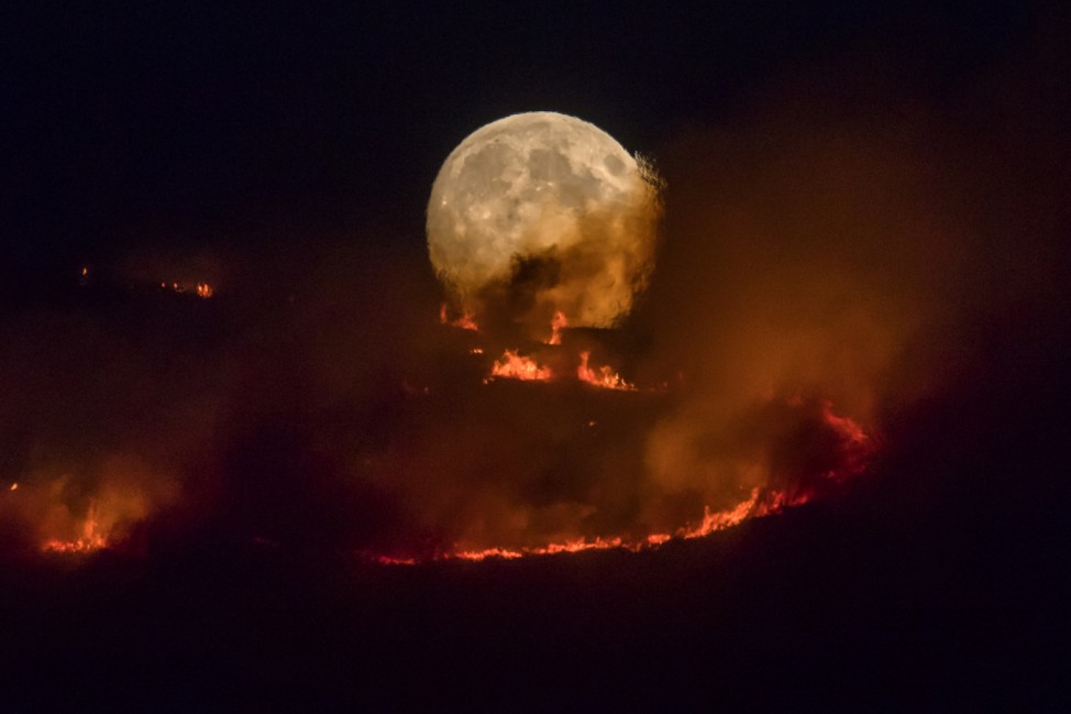 BESTPIX - Summer Weather Sparks Wildfire On Saddleworth Moor
