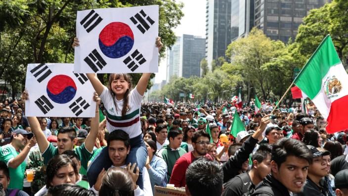 WM 2018 - Mexiko feiert Korea-Sieg