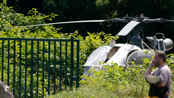 Verbrechen: Mit diesem Helikopter gelang dem verurteilten Mörder Rédoine Faïd eine spektakuläre Flucht aus dem Gefängnis.