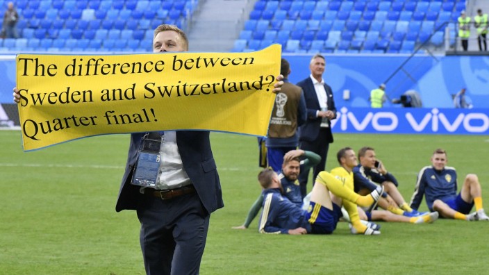 Schwedens Sebastian Larsson nach dem WM-Spiel gegen die Schweiz