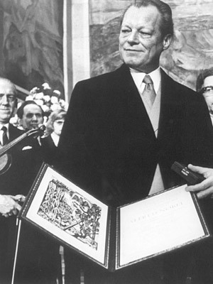 60 Jahre BRD, Ostpolitik, Willy Brandt, Nobelpreis, dpa