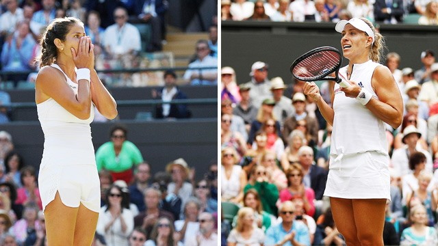 Julia Görges und Angelique Kerber 2018 in Wimbledon
