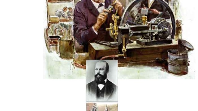 Gottlieb Daimler zum 175.: Den Stern vom Himmel geholt: Der Schwabe Gottlieb Daimler, geboren in Schorndorf erfüllte sich und der Welt den Traum vom Mobilsein - zu Lande, zu Wasser und in der Luft. Der Verbrennungsmotor, der er entwickelte (oben), trieb 1886 die Motorkutsche an.