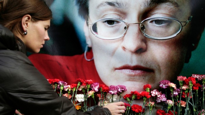 Urteil in Straßburg: Gedenken an die Ermordung Anna Politkowskajas (Foto von 2009).