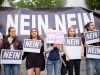 25 06 2018 Künstlerkollektiv Polizeiklasse hält Demonstration in München gegen Seehofer ab In An