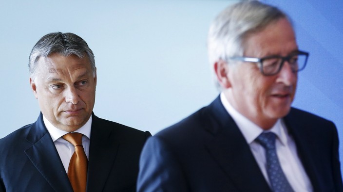 Jean-Claude Juncker und Viktor Orban