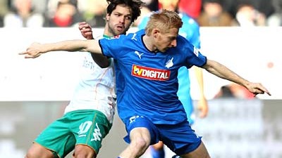 Dopingtestaffäre im Fußball: Wegen der verspäteten Dopingproben von Ibertsberger (vorne) und Janker muss Hoffenheim 75.000 Euro Strafe zahlen.
