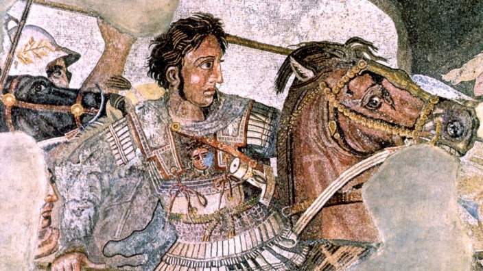 Alexander der Grosse - Koenig von Makedonien - in der Schlacht bei Issos