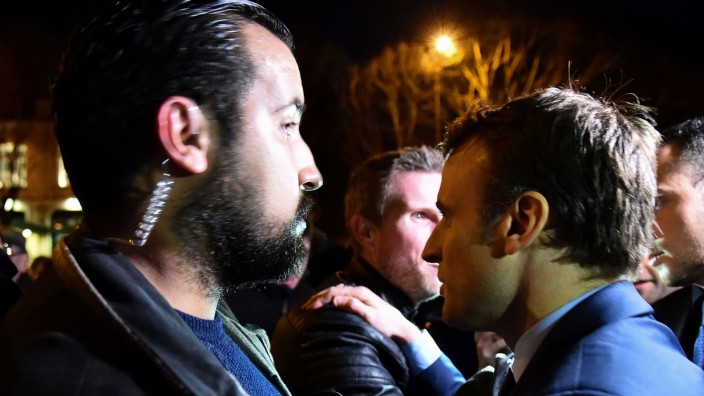 Prügelnder Ex-Leibwächter: Emmanuel Macron (rechts) mit seinem Ex-Leibwächter Alexandre Benalla (links).