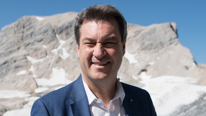CSU: Markus Söder bei einer Kabinettssitzung auf der Zugspitze