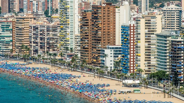 Summer Holiday Season Begins And Tourists Flock To The Beaches In Spain