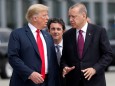 Donald Trump und Recep Tayyip Erdogan 2018 in Brüssel