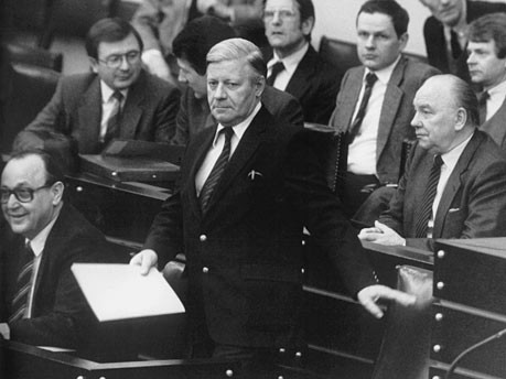 Helmut Schmidt, Genscher, Wende 1982, dpa