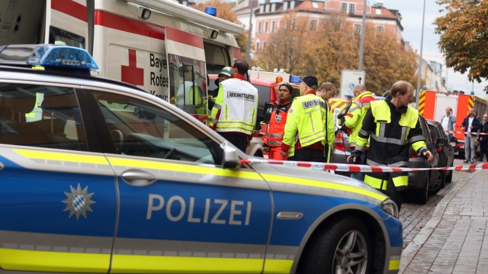 Polizeieinsatz nach Messerattacke eines psychisch Kranken in München, 2017