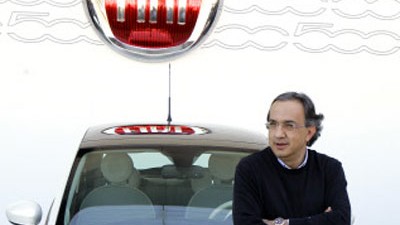 Fiat, Opel, Chrysler: Keep cool: Fiat-Chef Sergio Marchionne und der neue Fiat 500.