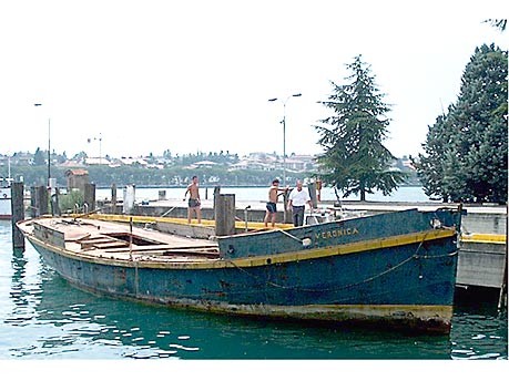 Frachtensegler auf dem Gardasee