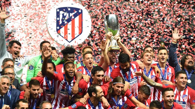 Madrid: Den ersten namhaften Pokal der Saison in Europa sichert sich also Atlético Madrid gegen den ewigen Rivalen Real.