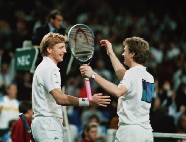 Boris Becker und Eric Jelen